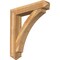 Ekena Millwork Thorton Arts and Crafts Rough Sawn Bracket w/ Offset Brace, Western Red Cedar, 8"W x 40"D x 44"H BKT0806X40X44THR03RWR - alternate 1